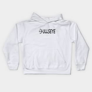 Bullseye typographic Design Kids Hoodie